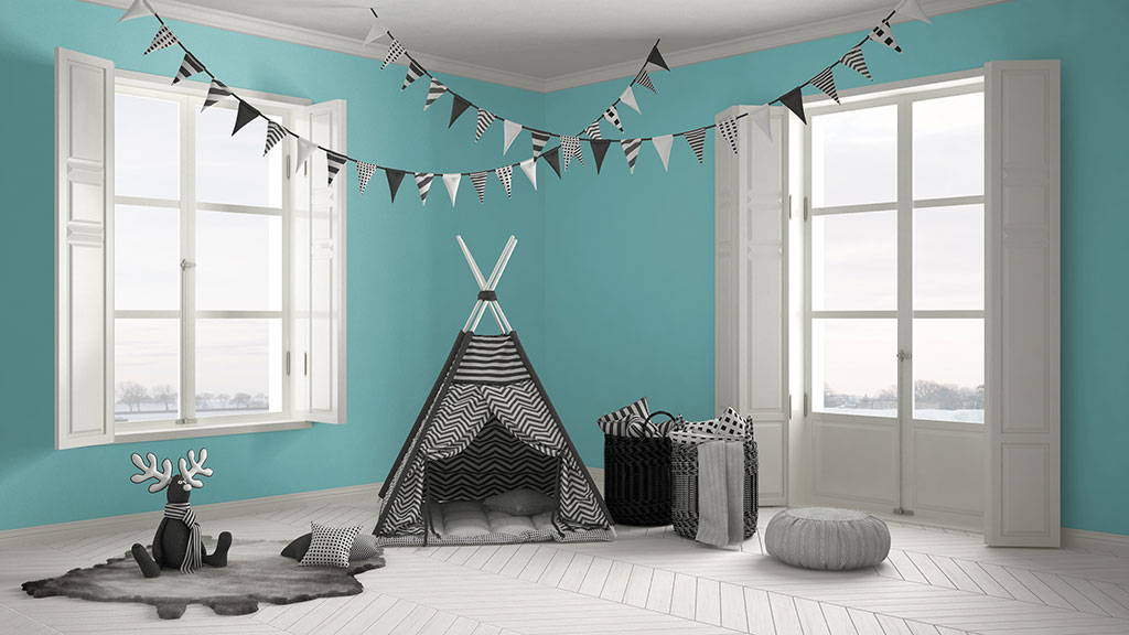 Come costruire una tepee “fai da te” per la cameretta dei bambini ... Cameretta dei bambini