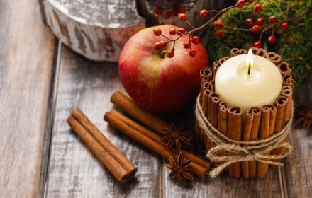 centrotavola con la cannella